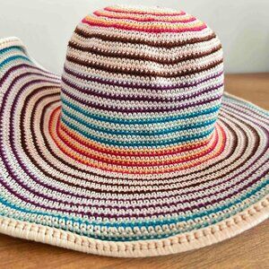 Vintage MISSONI Crochet-knit hat